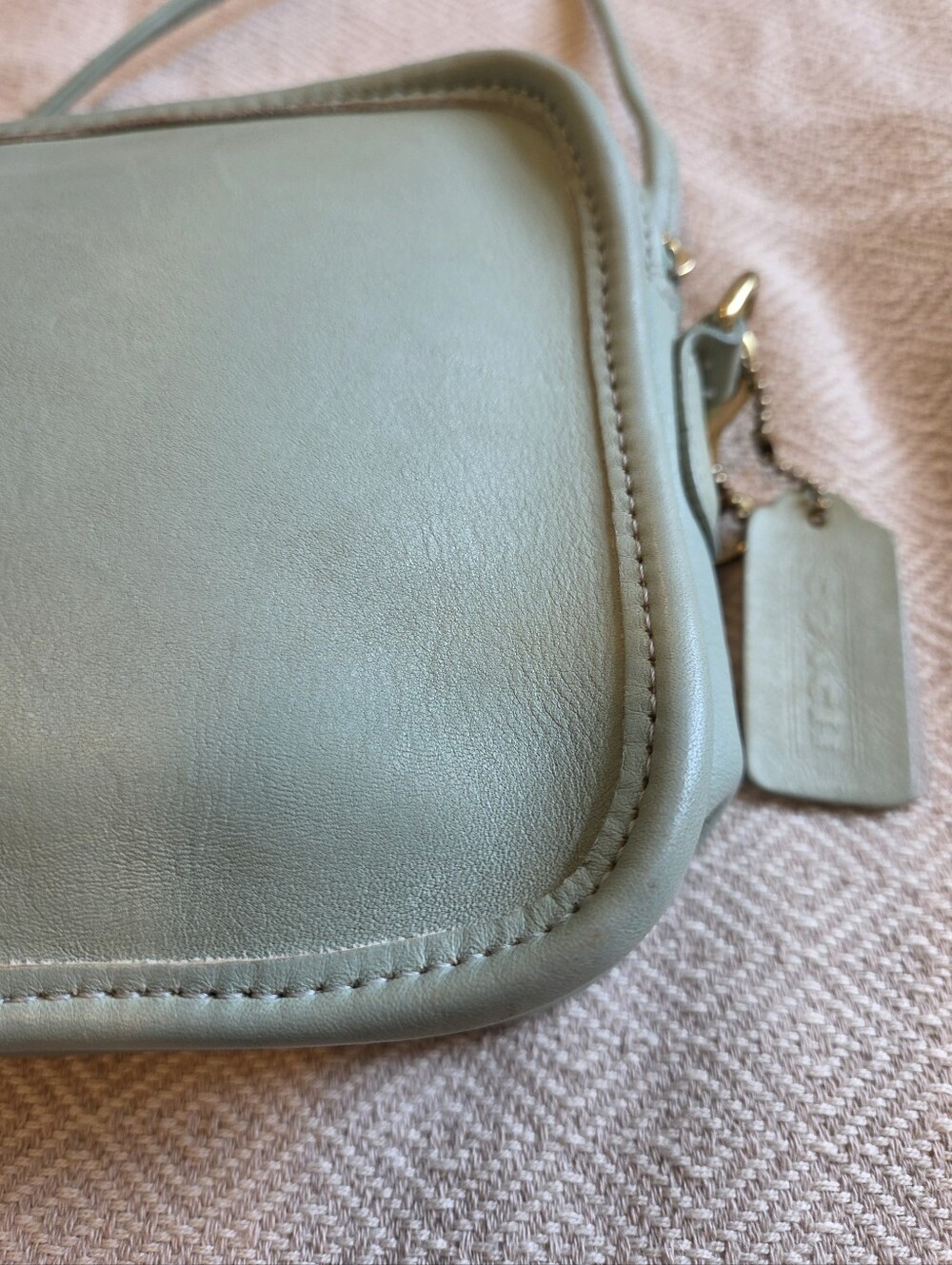 Vintage Coach Carnival Bag, Aqua - Picture 8 of 16